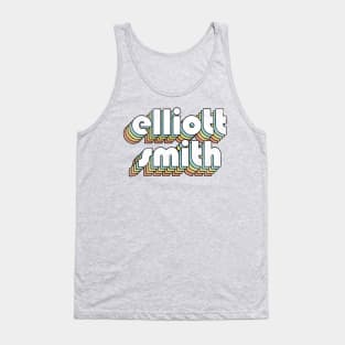 Elliott Smith - Retro Rainbow Letters Tank Top